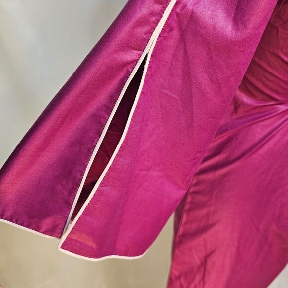 A Collection Asymmetrical Scalloped Neckline Purple Kurta/Dress - Picture 5 of 8